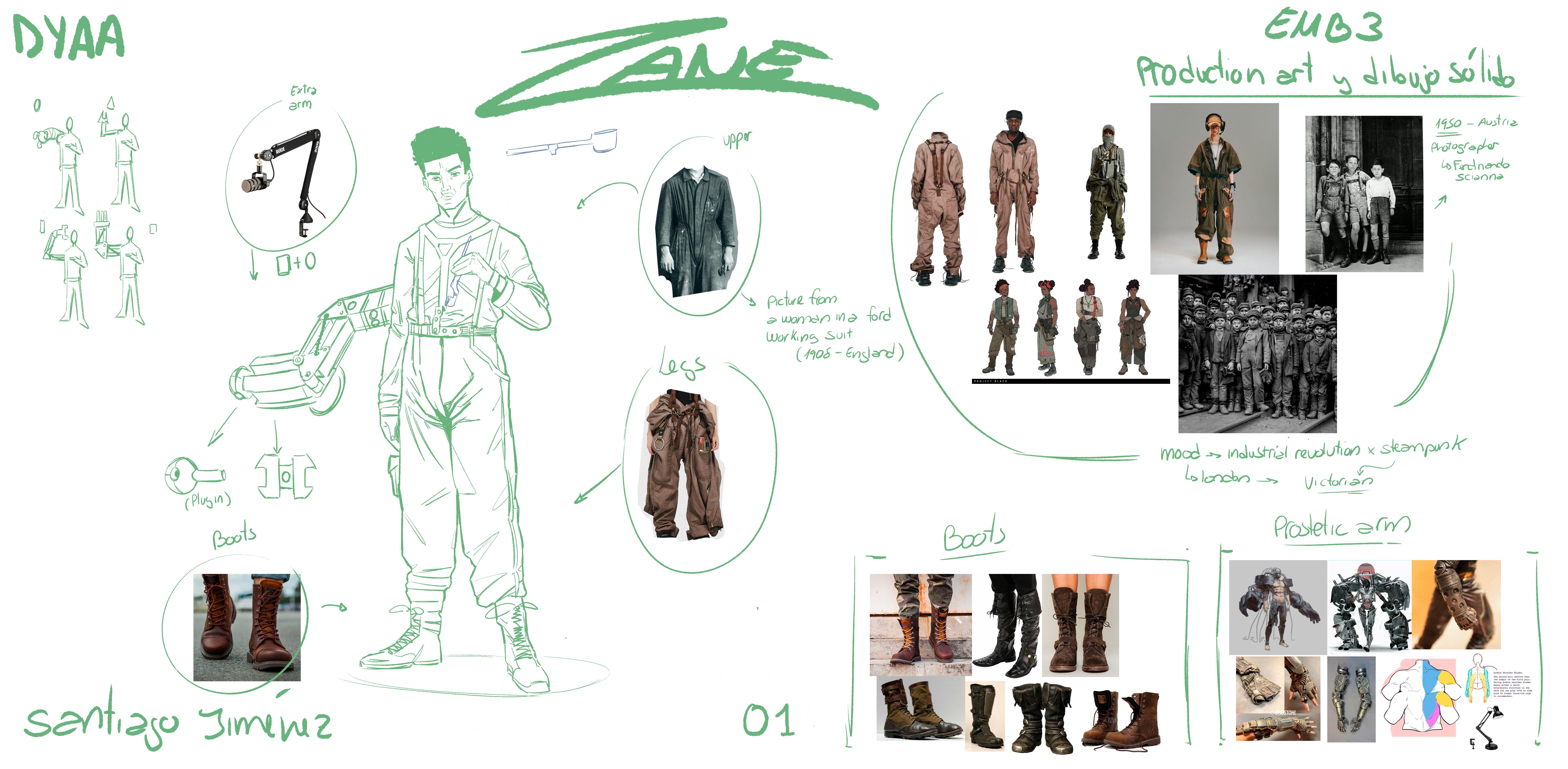 Character design frame